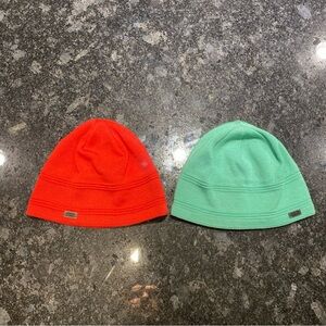 Bula Knit Beanie Hat Lot Of 2 Pink Green Ski Snow Winter Women’s OS Wool Blend